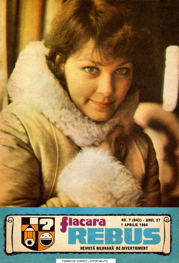 revista rebus nr. 7(643) din 1 aprilie 1984 (36 pag., 300 dpi):
  - format pdf:
 
  - format jpg