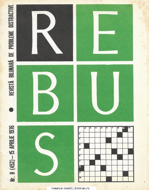 [B] Revista REBUS - Rebus (jpg, zip), 300 dpi: Arhiva include un jpg - Carti in limba romana