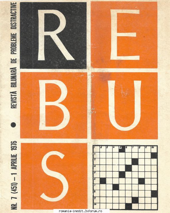 [B] Revista REBUS - Rebus (jpg, zip), 300 dpi: Arhiva include un jpg - Carti in limba romana