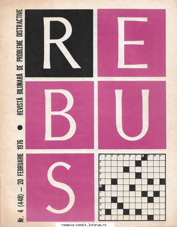 [B] Revista REBUS - Rebus (jpg, zip), 300 dpi: Multumiri pentru - Carti in limba romana