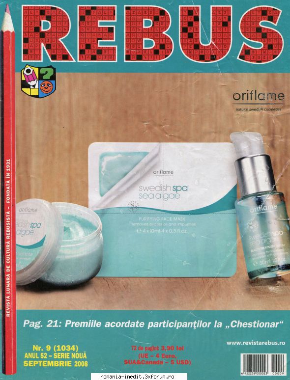 [B] Revista REBUS - Rebus (jpg, zip), 300 dpi: Multumiri pentru - Carti in limba romana