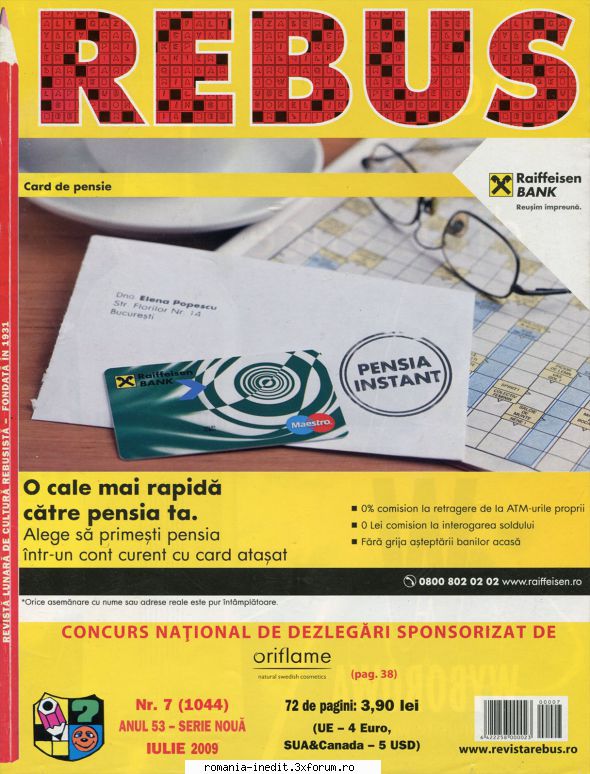 [B] Revista REBUS - Rebus (jpg, zip), 300 dpi: Multumiri pentru - Carti in limba romana