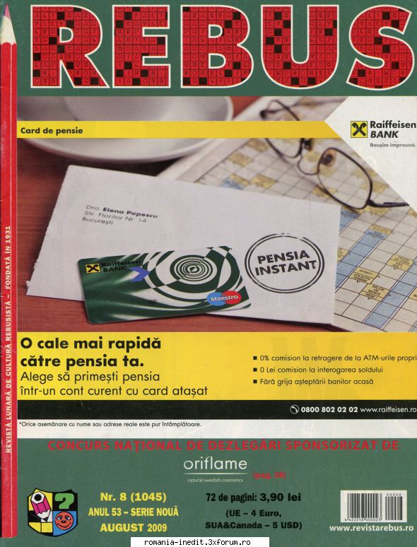[B] Revista REBUS - Rebus (jpg, zip), 300 dpi: Multumiri pentru - Carti in limba romana
