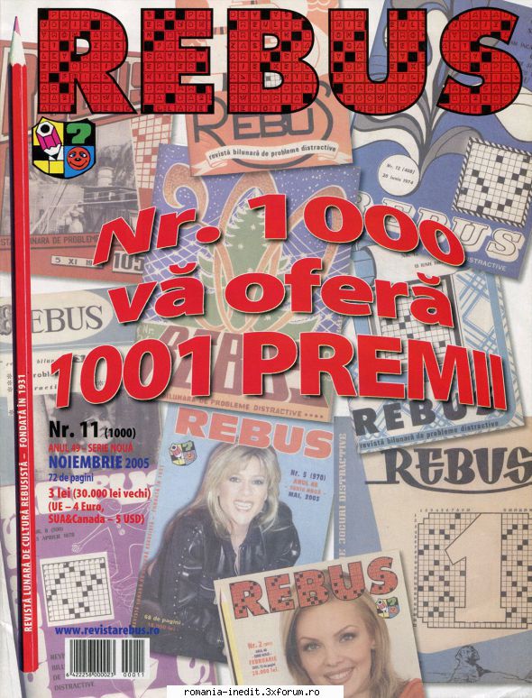 [B] Revista REBUS - Rebus (jpg, zip), 300 dpi: Multumiri pentru - Carti in limba romana