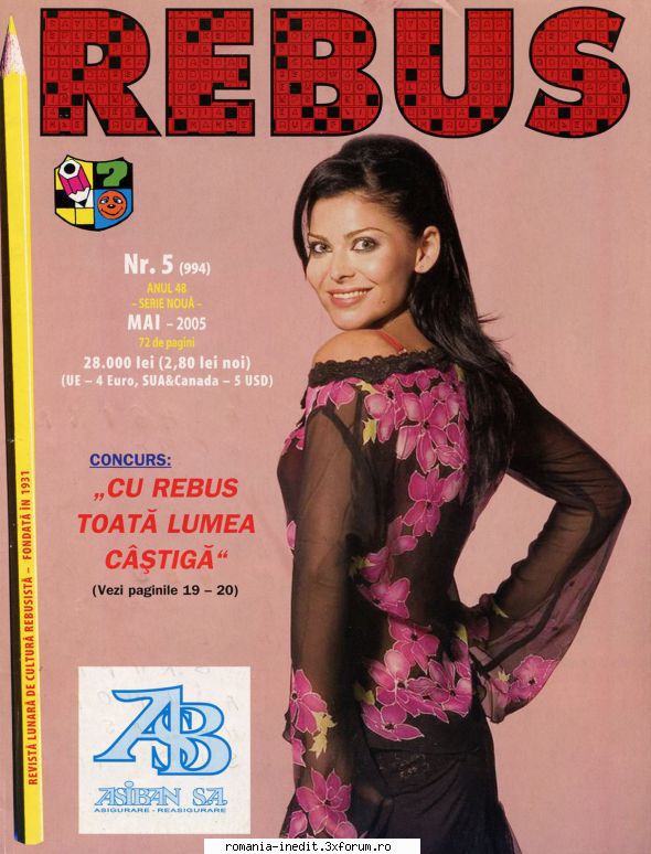 [B] Revista REBUS - Rebus (jpg, zip), 300 dpi: Multumiri pentru - Carti in limba romana