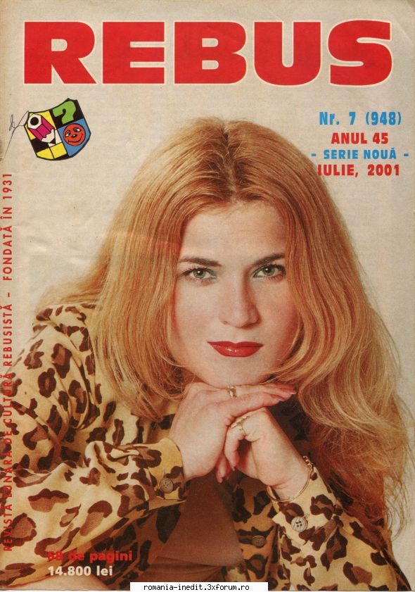 [B] Revista REBUS - Rebus (jpg, zip), 300 dpi: Multumiri pentru - Carti in limba romana
