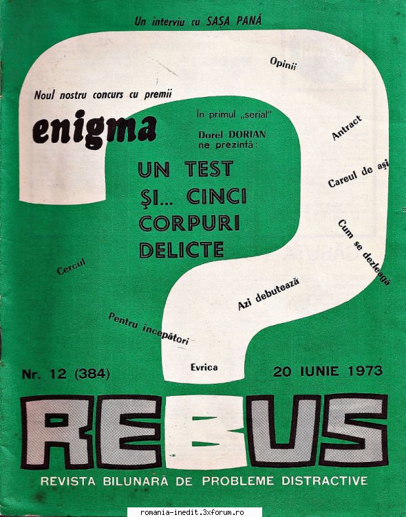 [B] Revista REBUS - Rebus (jpg, zip), 300 dpi, scan refacut: Arhiva - Carti in limba romana
