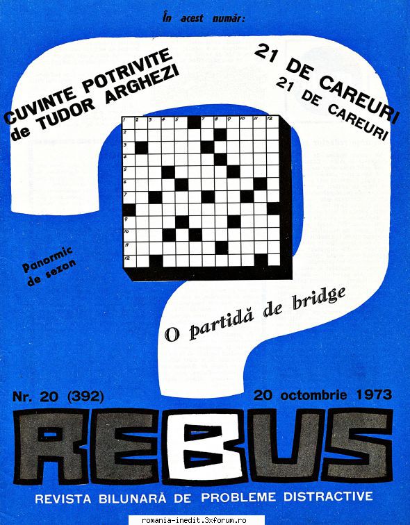 [B] Revista REBUS - Rebus (jpg, zip), 300 dpi, scan refacut: Arhiva - Carti in limba romana