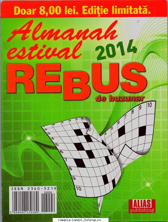 [B] Revista REBUS - Almanah estival Rebus de buzunar 2014 (jpg, zip) - Carti in limba romana