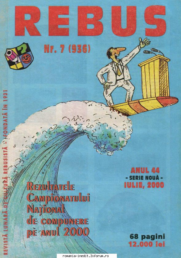 [B] Revista REBUS - Rebus (jpg, pdf, zip), 300 dpi: Multumiri pentru - Carti in limba romana