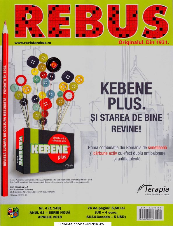 [B] Revista REBUS - Rebus (jpg, zip), 300 dpi: Arhiva include un jpg - Carti in limba romana