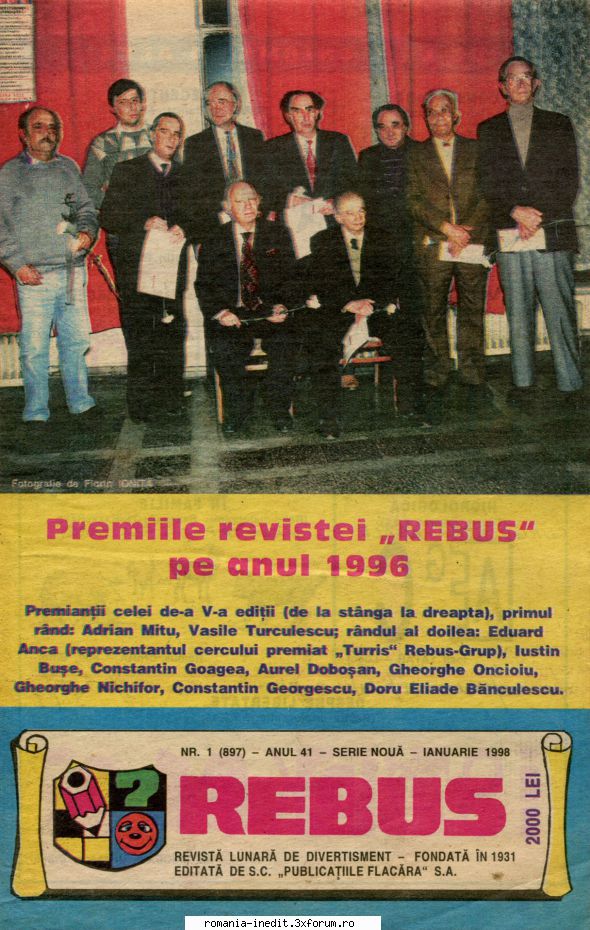 [B] Revista REBUS - Rebus (jpg, zip), 300 dpi: Multumiri pentru - Carti in limba romana