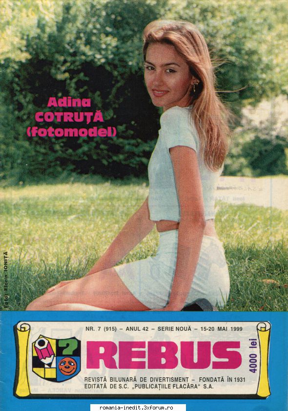 [B] Revista REBUS - Rebus (jpg, zip), 300 dpi: Multumiri pentru - Carti in limba romana