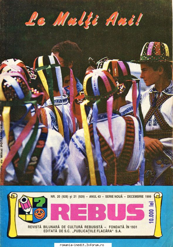 [B] Revista REBUS - Rebus (jpg, zip), 300 dpi: Multumiri pentru - Carti in limba romana