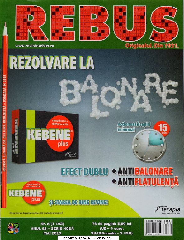 [B] Revista REBUS - Rebus (jpg, zip), 300 dpi: Arhiva include un jpg - Carti in limba romana