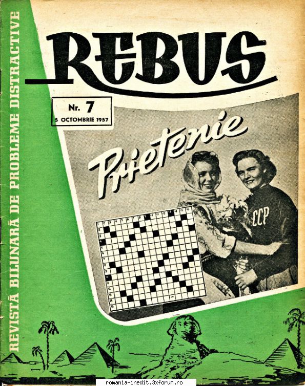 [B] Revista REBUS - Rebus 7-1957 (jpg, zip), scan refacut, 300 dpi - Carti in limba romana