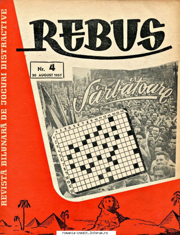 [B] Revista REBUS - Rebus 4-1957 (jpg, zip), scan refacut, 300 dpi - Carti in limba romana