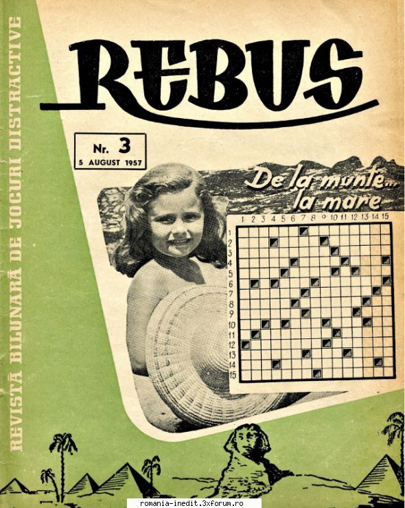 [B] Revista REBUS - Rebus 3-1957 (jpg, zip), scan refacut, 300 dpi - Carti in limba romana
