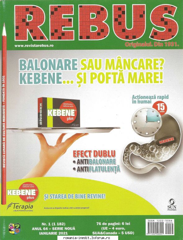 [B] Revista REBUS - Salutare si la multi ani! Un mic cadou de an nou - Carti in limba romana