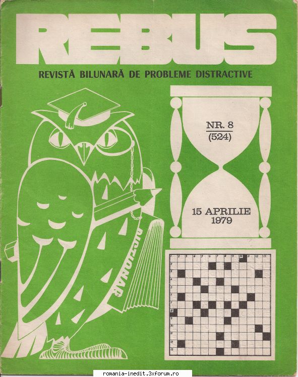 [B] Revista REBUS - Postez revista REBUS nr. 524 din 1979 in format - Carti in limba romana