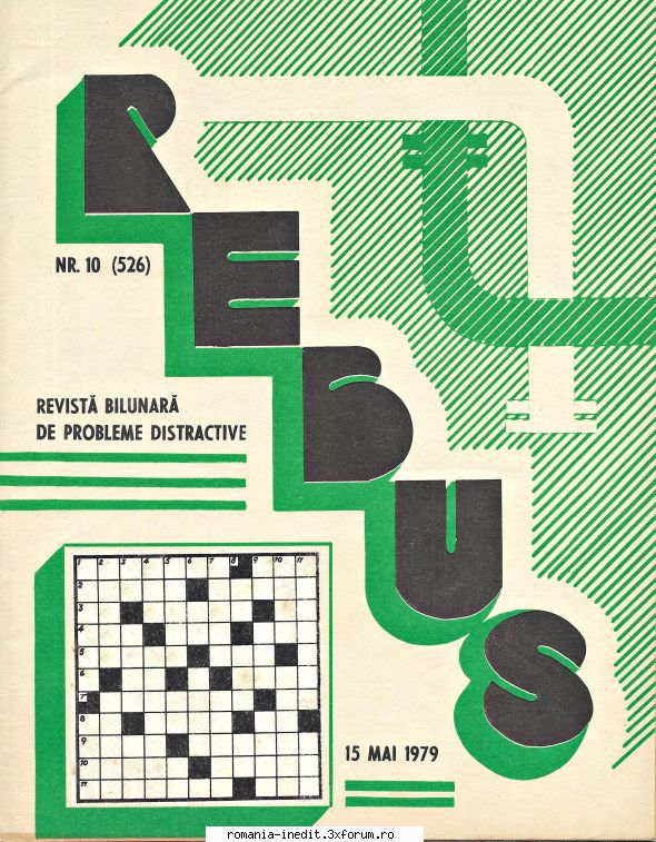 [B] Revista REBUS - Postez revista REBUS nr. 526 din 1979 in format - Carti in limba romana