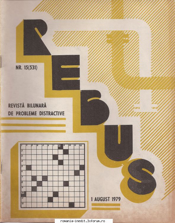 [B] Revista REBUS - Postez revista REBUS nr. 531 din 1979 in format - Carti in limba romana