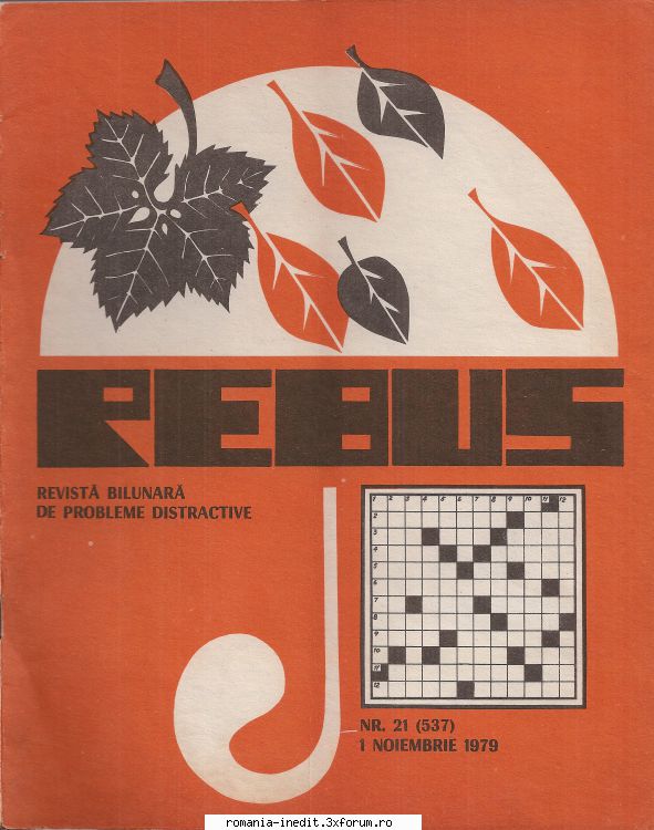 [B] Revista REBUS - Postez revista REBUS nr. 537 din 1979 in format - Carti in limba romana