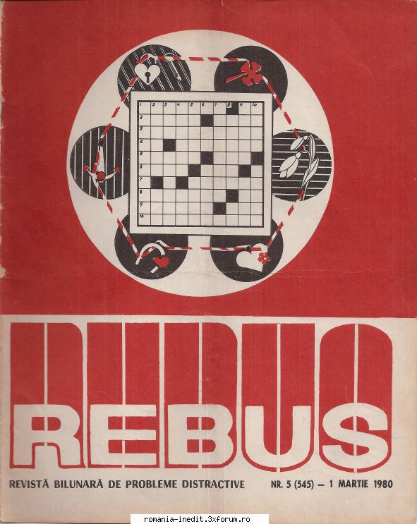 [B] Revista REBUS - Postez revista REBUS nr. 545 din 1980 in format - Carti in limba romana