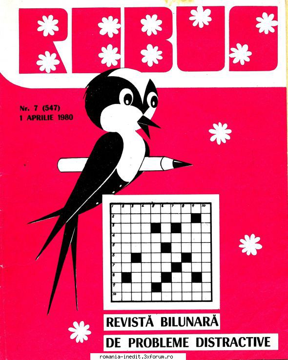 [B] Revista REBUS - Postez revista REBUS nr. 547 din 1980 in format - Carti in limba romana