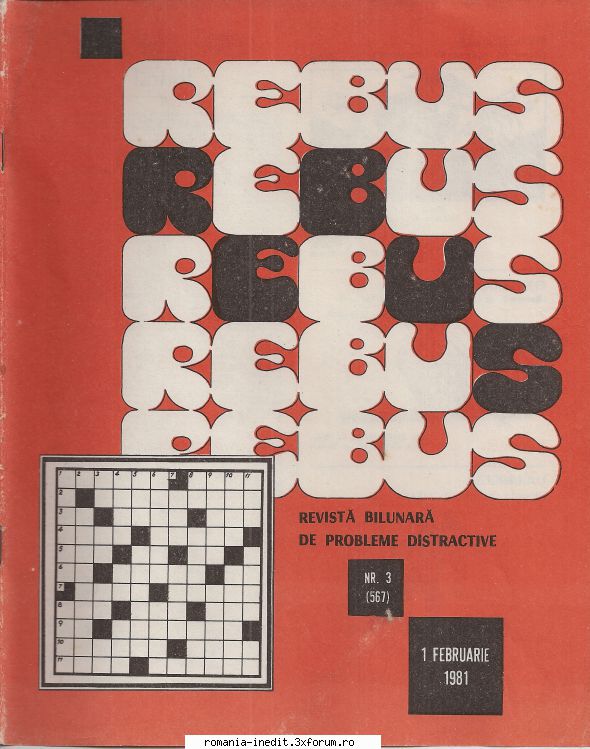 [B] Revista REBUS - Postez revista REBUS nr. in format jpz. Pentru - Carti in limba romana