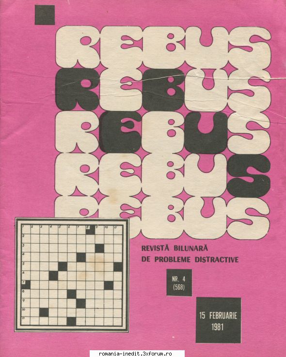 [B] Revista REBUS - Postez revista REBUS nr. in format jpz. Pentru - Carti in limba romana