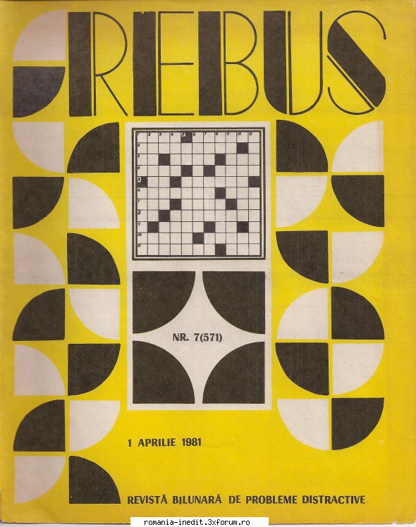[B] Revista REBUS - Postez revista REBUS nr. in format jpz. Pentru - Carti in limba romana