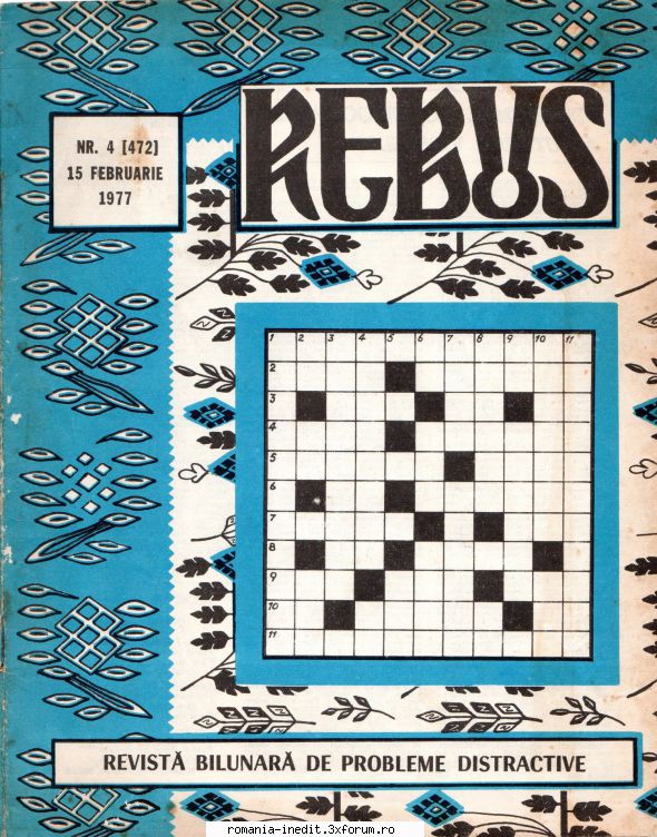 [B] Revista REBUS - Postez revista REBUS nr. in format jpz. Link-ul - Carti in limba romana