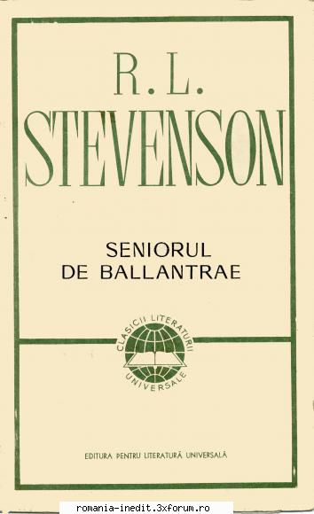 [B] Robert Louis Stevenson - Robert Louis Stevenson - Seniorul din Ballantrae - Carti in limba romana