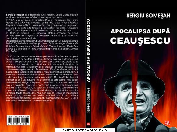 [B] SERGIU SOMESAN - Apocalipsa dupa Ceausescu si alte povestiri - Lansarea romanului - Carti in limba romana