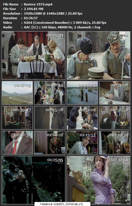 Bariera (1972) - sasadoru - Filme rom�nesti - Romanian Movies