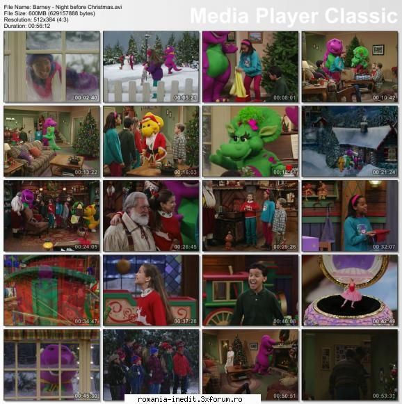 Barney - Night before Christmas (1999) (DVDrip) - viorelo - Filme pentru copii - Movies for kids