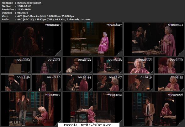 Batrana si Hotul (1987) (Teatru TV) - sasadoru - Teatru rom�nesc - Romanian Theater