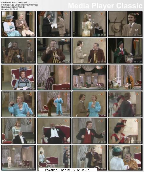 Birlic (1988) (Teatru TV) - TVRip MP4, 1,53 GB, 720x576 - Teatru rom�nesc - Romanian Theater