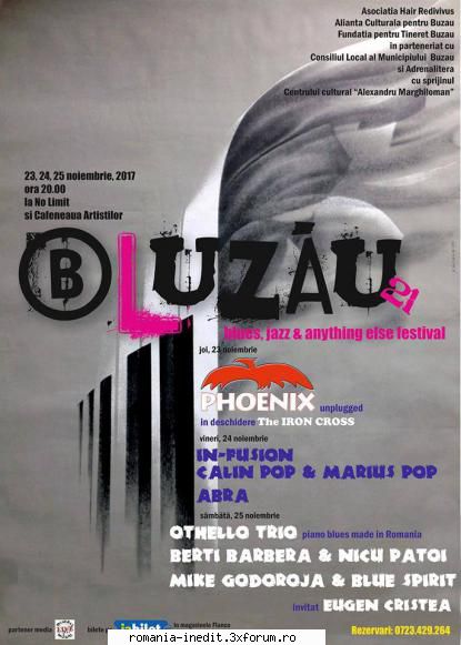 Bluzau(2017) - Festival sustinut in anul 2017.Au sustinut - Albume MP3 romanesti - Romanian MP3 albums