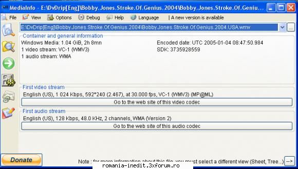 Bobby Jones: Stroke of Genius (2004) - Subtitrare in limba romana inclusa. Media info - Filme - Movies