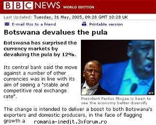 Botswana denomineaza moneda - Republica africana Botswana a surprins - Funny