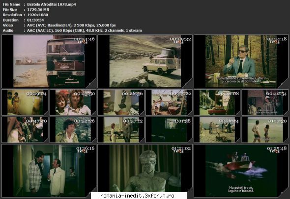 Bratele Afroditei (1978) - sasadoru - Filme rom�nesti - Romanian Movies
