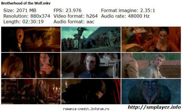 Brotherhood of the wolf (2001) [Monica Bellucci] filebox - Brotherhood of the Wolf (2001) Le - Filme - Movies