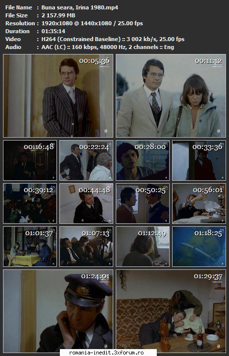 Buna Seara, Irina! (1980) - sasadoru - Filme rom�nesti - Romanian Movies