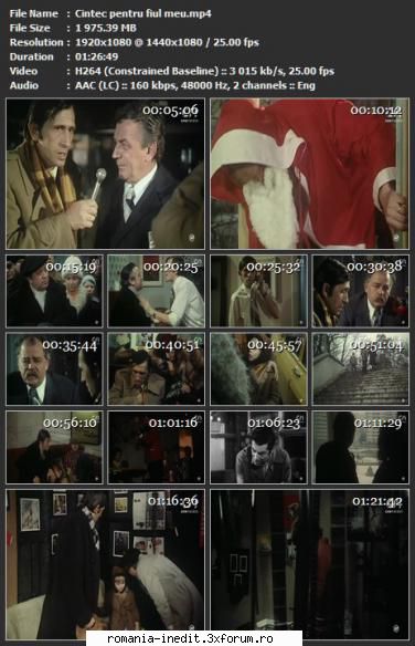 C�ntec pentru fiul meu (1980) - C�ntec pentru fiul meu (1980) Regia - Filme rom�nesti - Romanian Movies