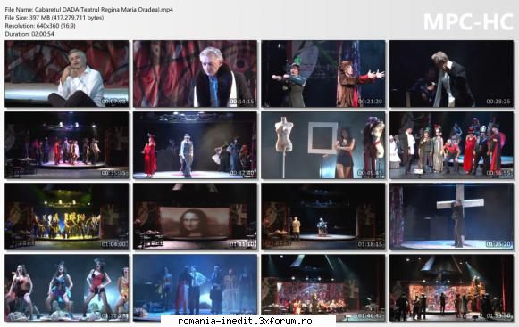 Cabaretul DADA(Teatrul Regina Maria Oradea) - Distribuţia: Tristan - Teatru rom�nesc - Romanian Theater