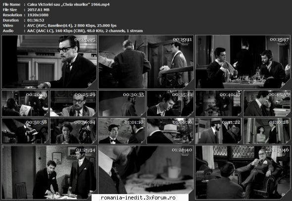 Calea Victoriei sau cheia visurilor (1965) - sasadoru - Filme rom�nesti - Romanian Movies