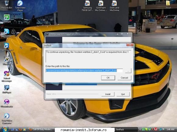 Call Of Duty Modern Warfare 2-Razor1911 - nu il pot instala imi apare asta - Jocuri - Games