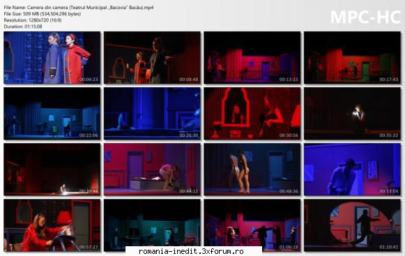 Camera din camera (Teatrul Municipal �Bacovia� Bacău) - bgl23 - Teatru rom�nesc - Romanian Theater